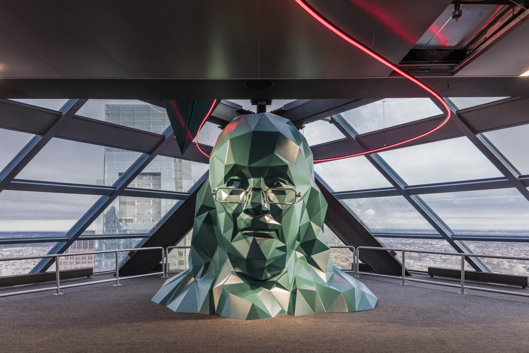Photo of the hotel Sofitel Philadelphia at Rittenhouse Square: Benjamin franklin at one liberty observation deck photo courtesy of one liberty observation deck